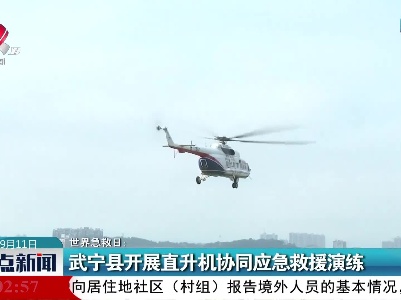 武宁县开展直升机协同应急救援演练