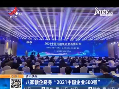 八家赣企跻身“2021中国企业500强”