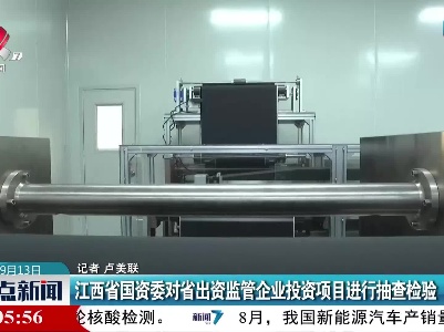 江西省国资委对省出资监管企业投资项目进行抽查检验