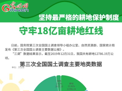 数据图解丨坚持最严格的耕地保护制度 守牢18亿亩耕地红线