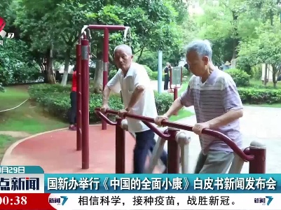国新办举行《中国的全面小康》白皮书新闻发布会