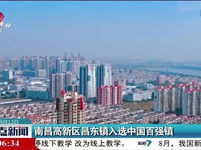 南昌高新区昌东镇入选中国百强镇