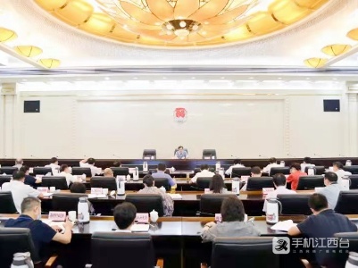 张强为江西省司法厅机关干部职工上主题党课