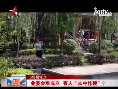 【5哥帮你办】业委会难成立 有人“从中作梗”？
