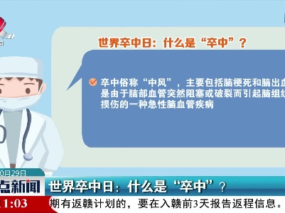 世界卒中日：什么是“卒中”？