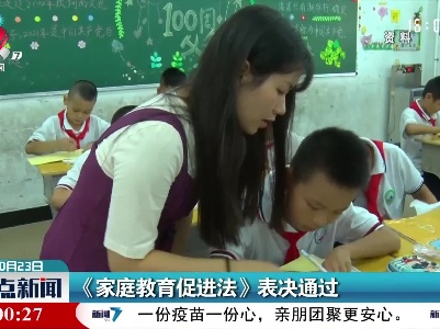 《家庭教育促进法》表决通过