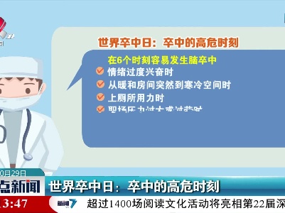 世界卒中日：卒中的高危时刻