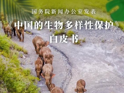 国务院新闻办发表《中国的生物多样性保护》白皮书