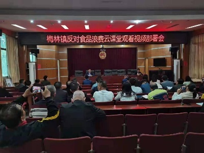 丰城市梅林镇组织观看“反对食品浪费云课堂”