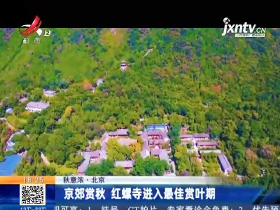 【秋意浓】北京：京郊赏秋 红螺寺进入最佳赏叶期