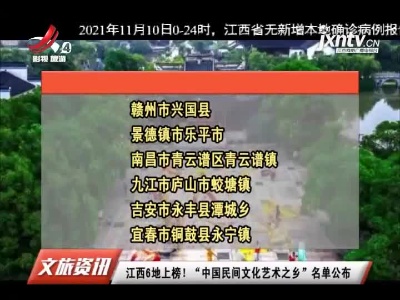 江西6地上榜！“中国民间文化艺术之乡”名单公布