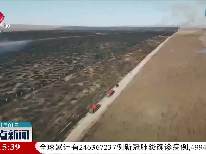 内蒙古呼伦贝尔：成功堵截蒙古国入境草原火