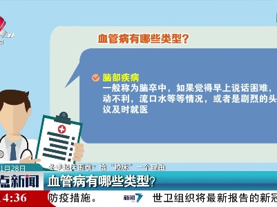 【冬季起床困难？给“赖床”一个理由】血管病有哪些类型？