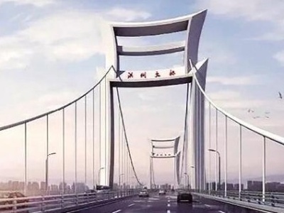 南昌洪州大桥门塔备选昌字造型 计划明年3月开工