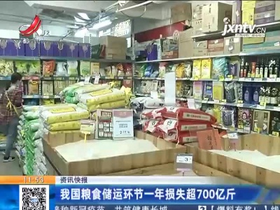 我国粮食储运环节一年损失超700亿斤