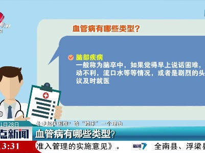 【冬季起床困难？给“赖床”一个理由】血管病有哪些类型？
