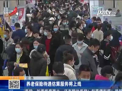 江西：养老保险待遇估算服务将上线