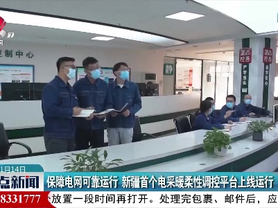保障电网可靠运行 新疆首个电采暖柔性调控平台上线运行