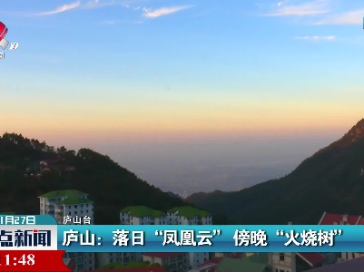 庐山：落日“凤凰云” 傍晚“火烧树”