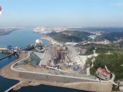 万安枢纽二线船闸建设进入冲刺阶段