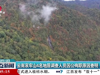 云南哀牢山4名地质调查人员因公殉职原因查明