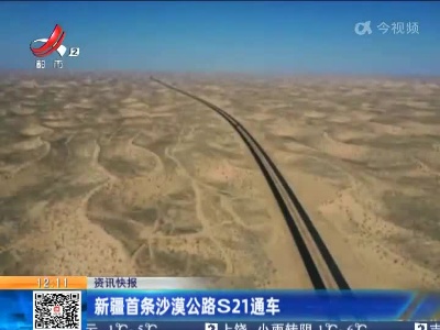 新疆首条沙漠公路S21通车