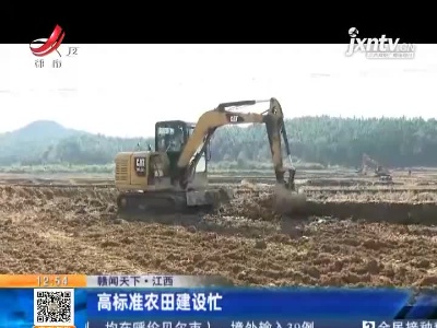 【赣闻天下】江西：高标准农田建设忙
