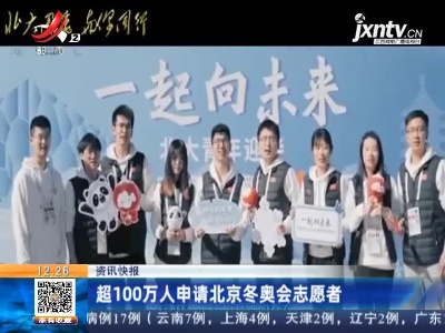 超100万人申请北京冬奥会志愿者