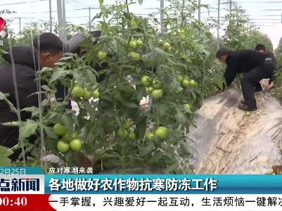 【应对寒潮来袭】各地做好农作物抗寒防冻工作