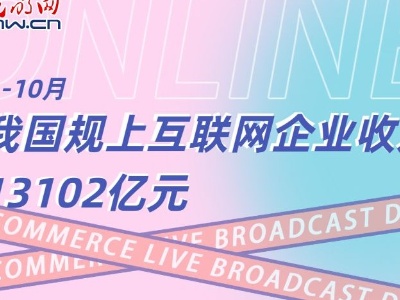  数据图解丨1－10月 我国规上互联网企业收入13102亿元