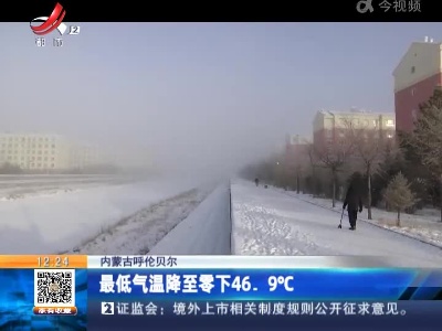内蒙古呼伦贝尔：最低气温降至零下46.9℃