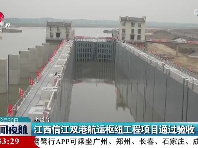江西信江双港航运枢纽工程项目通过验收