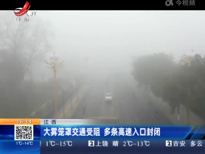 江西：大雾笼罩交通受阻 多条高速入口封闭