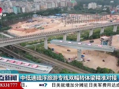 中低速磁浮旅游专线双幅转体梁精准对接