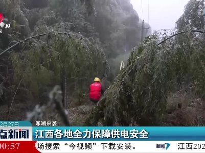 【寒潮来袭】江西各地全力保障供电安全