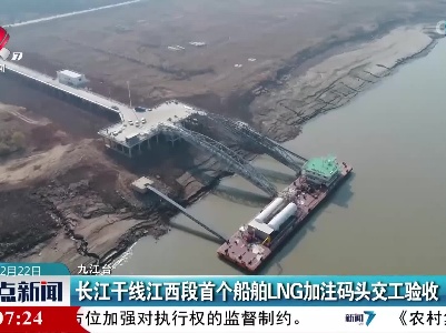 长江干线江西段首个船舶LNG加注码头交工验收