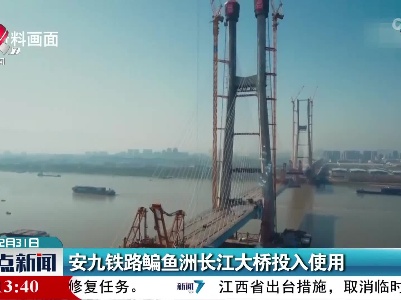 安九铁路鳊鱼洲长江大桥投入使用