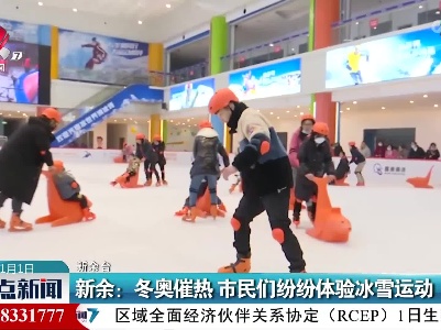 新余：冬奥催热 市民们纷纷体验冰雪活动