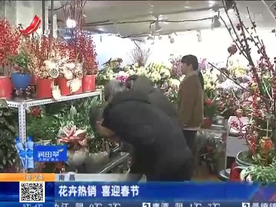 南昌：花卉热销 喜迎春节