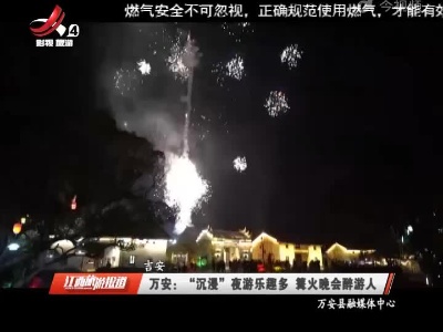 万安：“沉浸”夜游乐趣多 篝火晚会醉游人