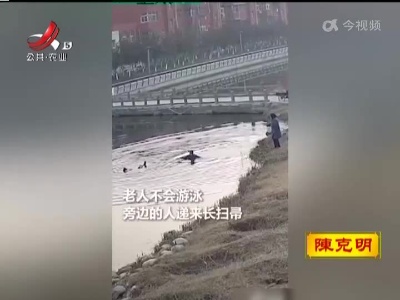 这一幕 寒冬里给人暖意