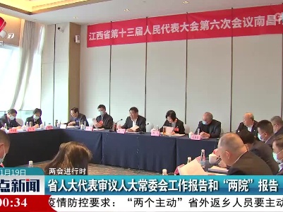【两会进行时】省人大代表审议人大常委会工作报告和“两院”报告