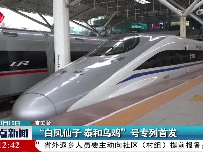 “白凤仙子 泰和乌鸡”号专列首发