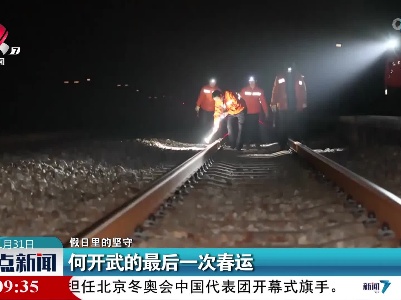【假日里的坚守】何开武的最后一次春运