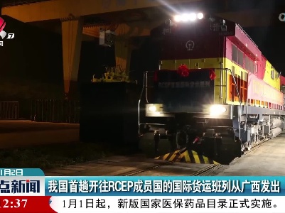 我国首趟开往RCEP成员国的国际货运班列从广西发出