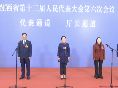 江西省第十三届人民代表大会第六次会议代表通道、厅长通道