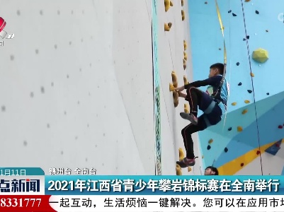 2021年江西省青少年攀岩锦标赛在全南举行