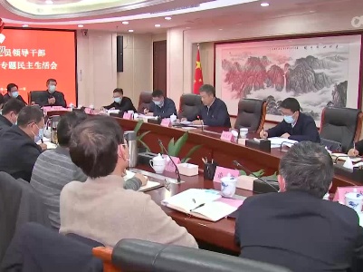 任珠峰指导省国资委领导班子党史学习教育专题民主生活会