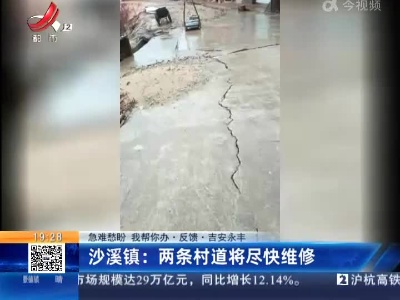 【急难愁盼 我帮你办·反馈·吉安永丰】沙溪镇：两条村道将尽快维修