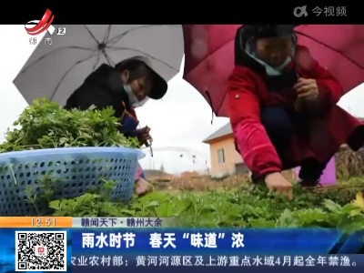 【赣闻天下】赣州大余：雨水时节 春天“味道”浓
